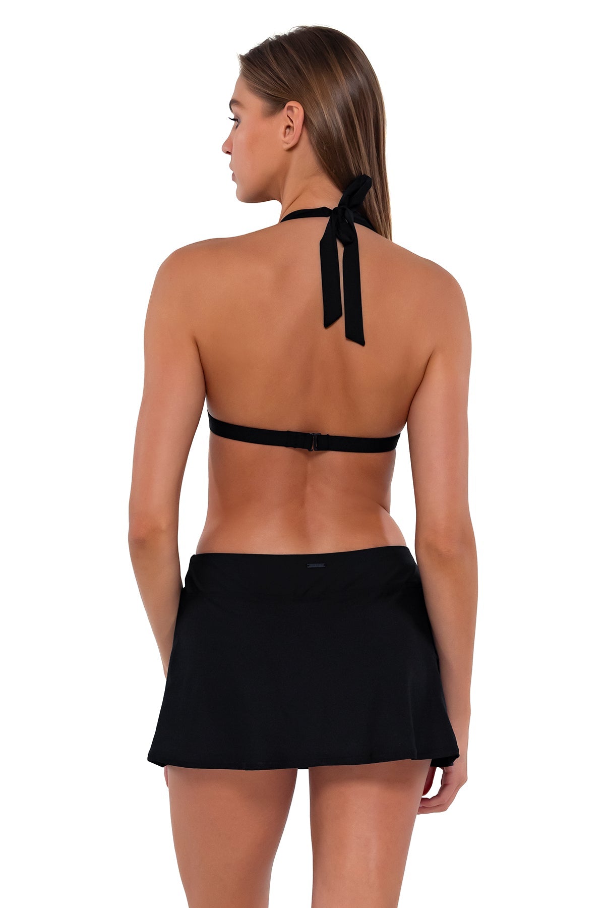 Sunsets Sporty Swim Skirt - Black