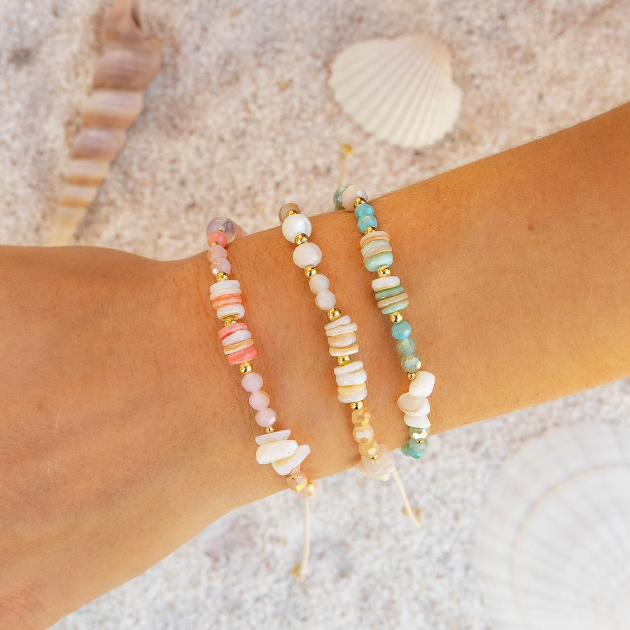 Lotus and Luna Turtle Tide Crystal Tide Bracelet