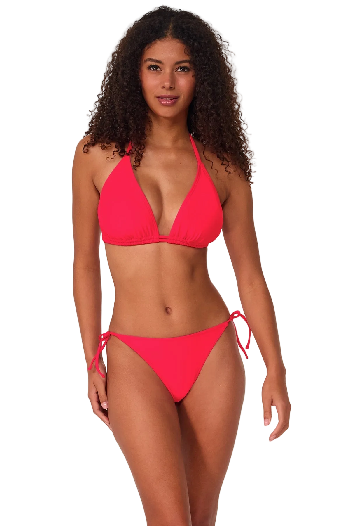 Sunsets Starlette Triangle Bikini Top  - Geranium