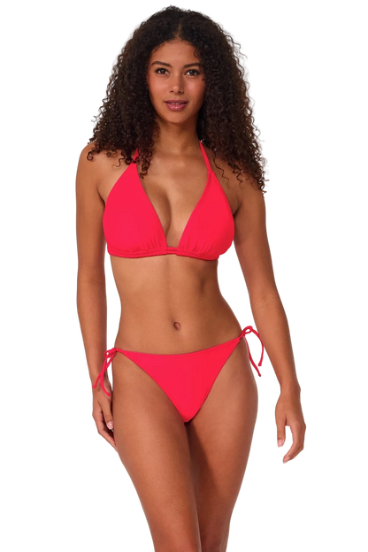 Sunsets Starlette Triangle Bikini Top  - Geranium