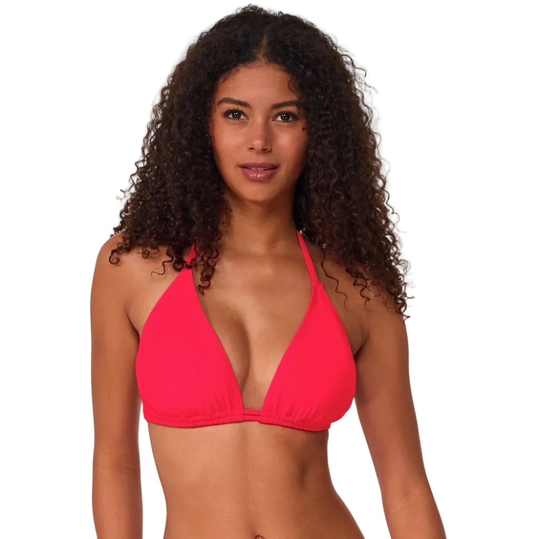 Sunsets Starlette Triangle Bikini Top  - Geranium