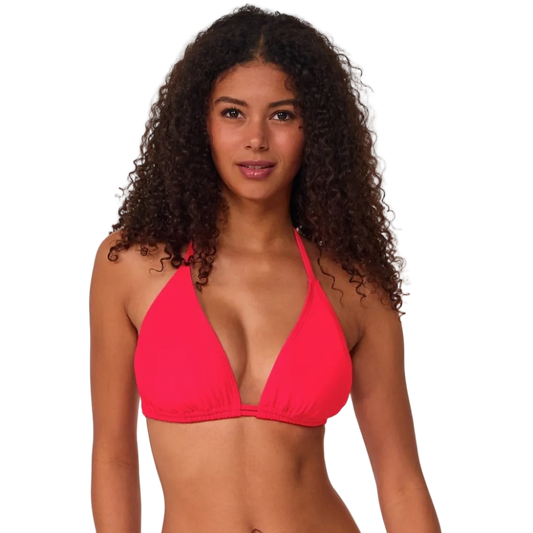 Sunsets Starlette Triangle Bikini Top  - Geranium
