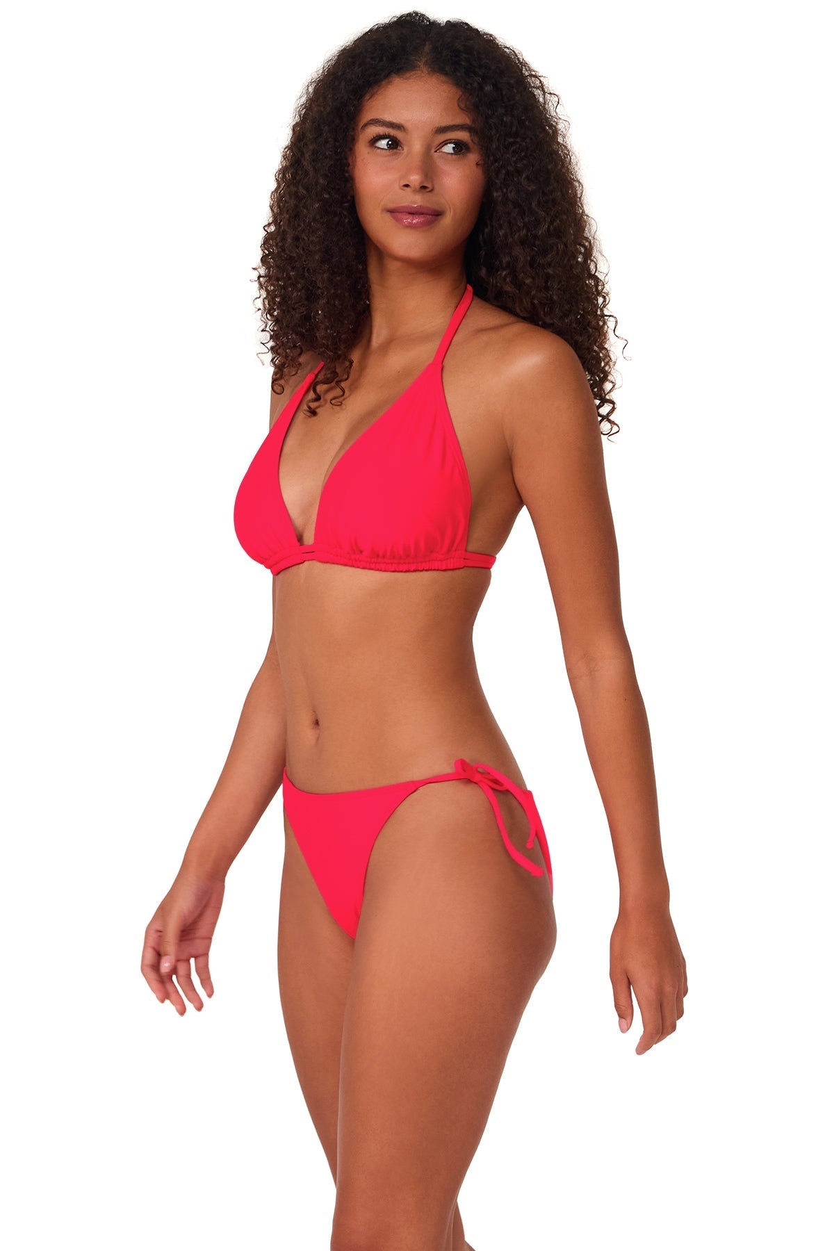 Sunsets Starlette Triangle Bikini Top  - Geranium