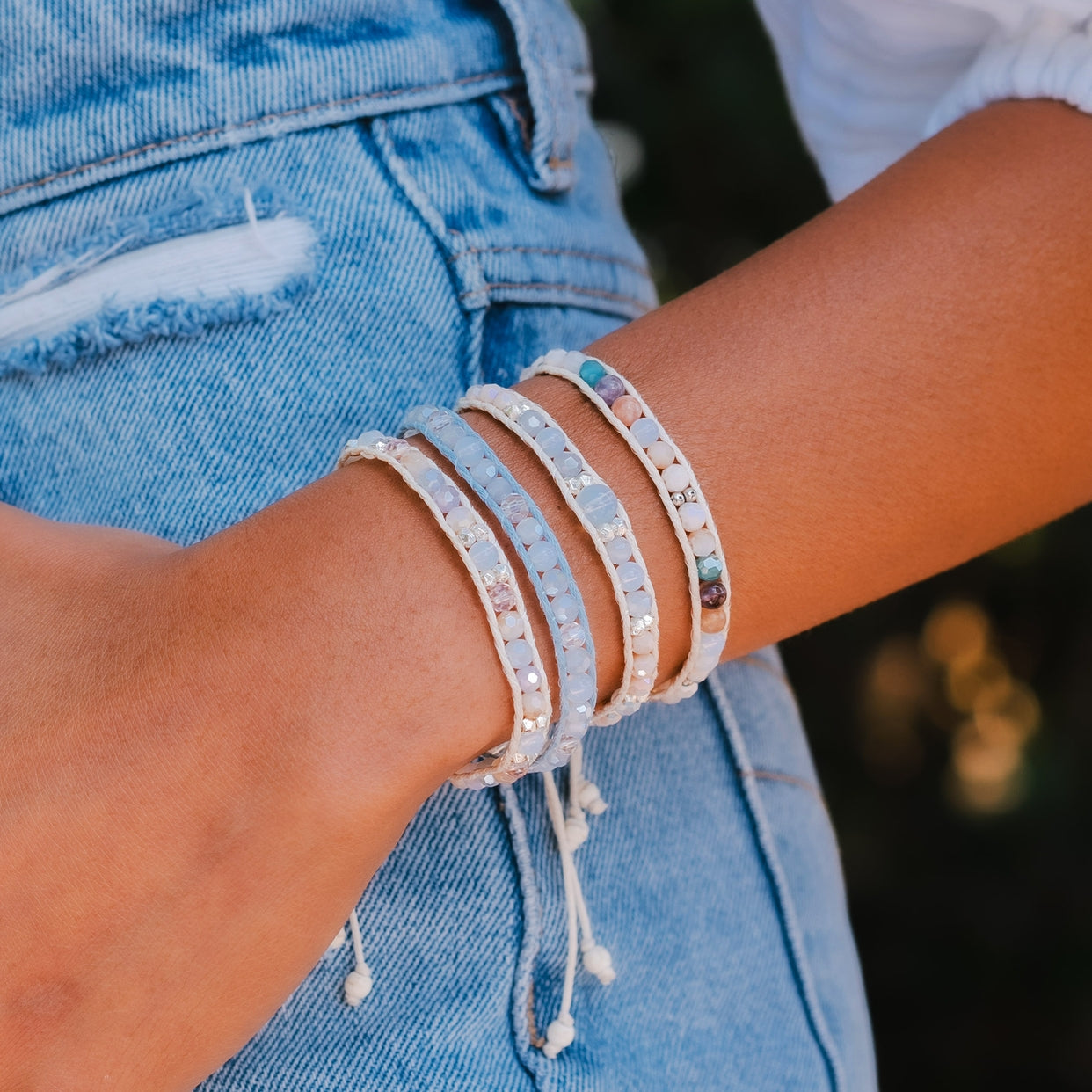 Lotus and Luna Earth & Sky Bracelet