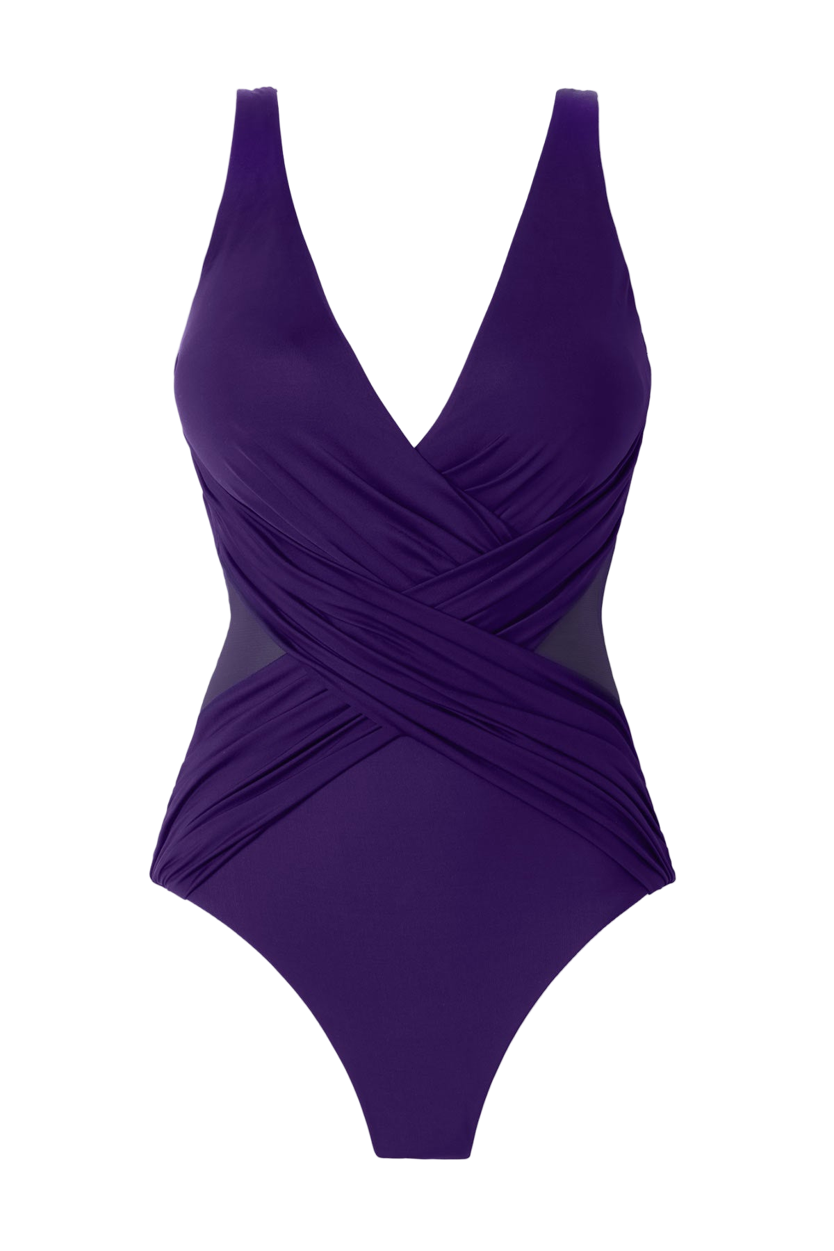 Miraclesuit Illusionist Crossover One Piece Swimsuit - Mulberry