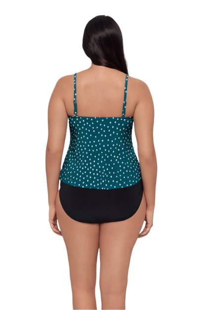 Trimshaper Plus Size Rachel Tankini Top -  Sea Stones - FINAL SALE