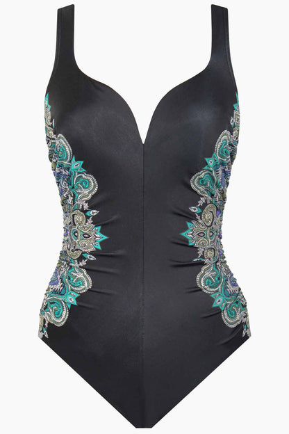 Miraclesuit Precioso Temptress One Piece Swimsuit - Black/Multi - FINAL SALE