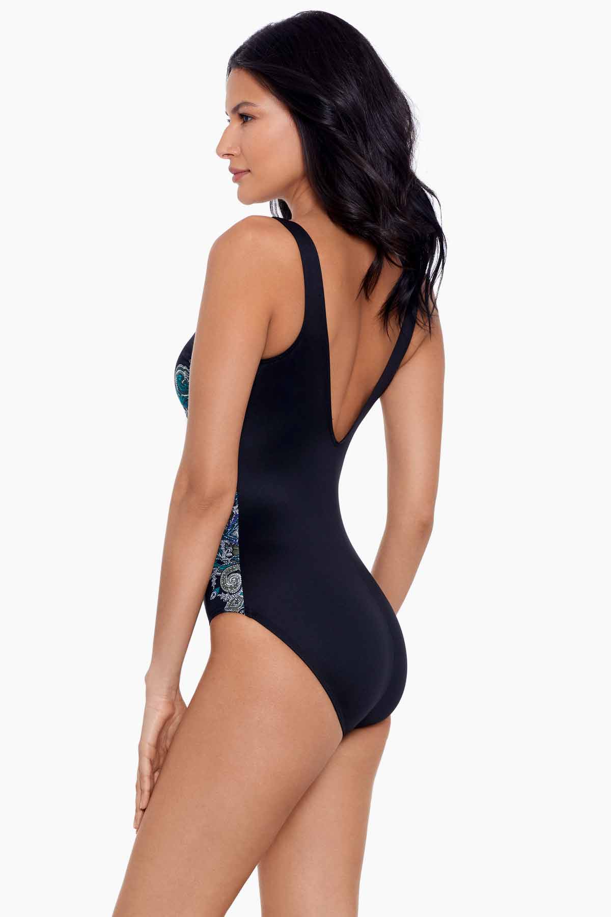 Miraclesuit Precioso Temptress One Piece Swimsuit - Black/Multi - FINAL SALE