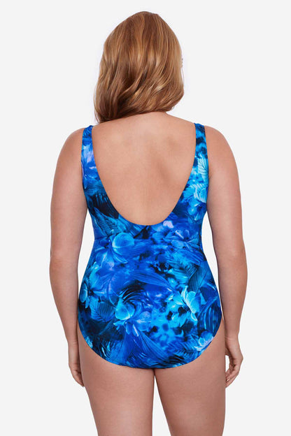 Miraclesuit Plus Size Revele Underwire One Piece Swimsuit - Sous Marine - FINAL SALE