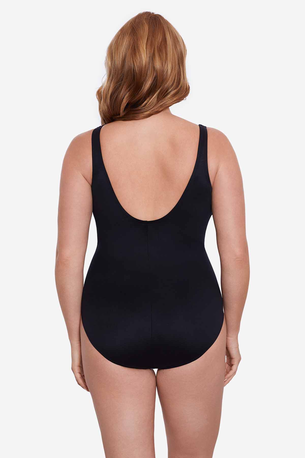 Miraclesuit Plus Size Precioso Temptress One Piece Swimsuit - Black/Multi - FINAL SALE