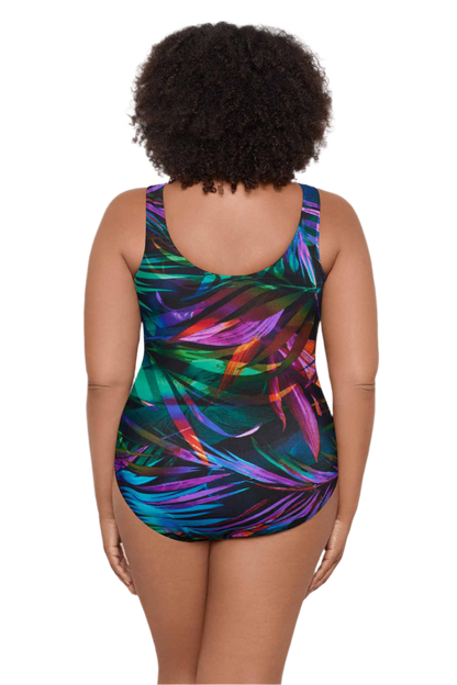 Miraclesuit Plus Size Oceanus One Piece Swimsuit - Palma Paradiso - FINAL SALE