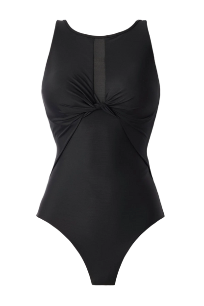 Miraclesuit Evoke Underwire High Neck One Piece Swimsuit - Black