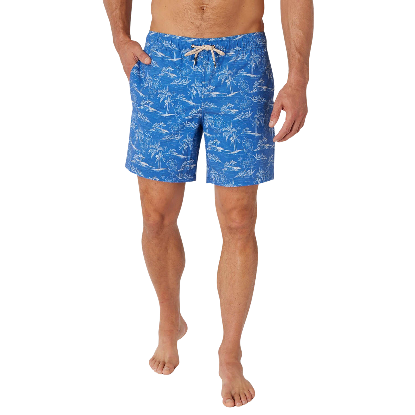 Fair Harbor Men's The Bayberry Swim Trunk Boardshorts - Blue Island Hopper