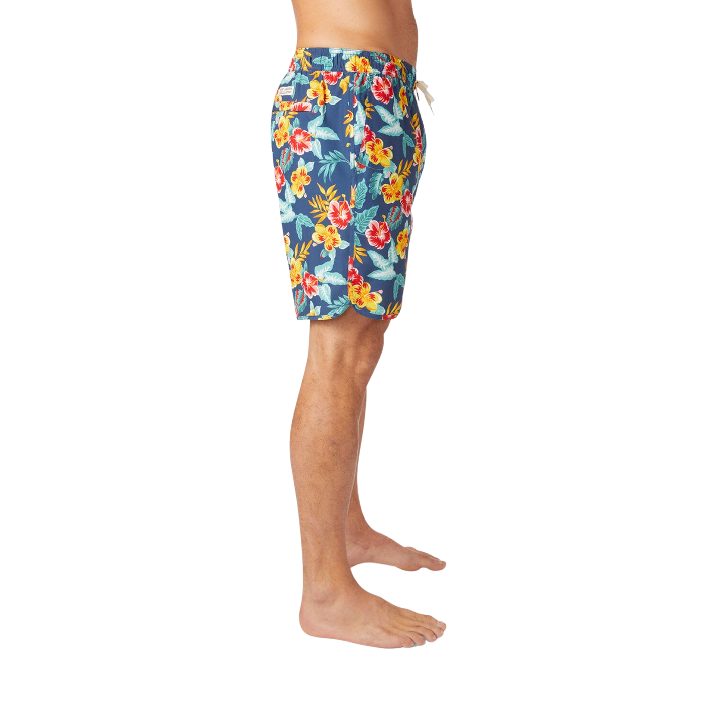 Fair Harbor The Anchor Men's Swim Trunks Boardshort - Yellow Tropics