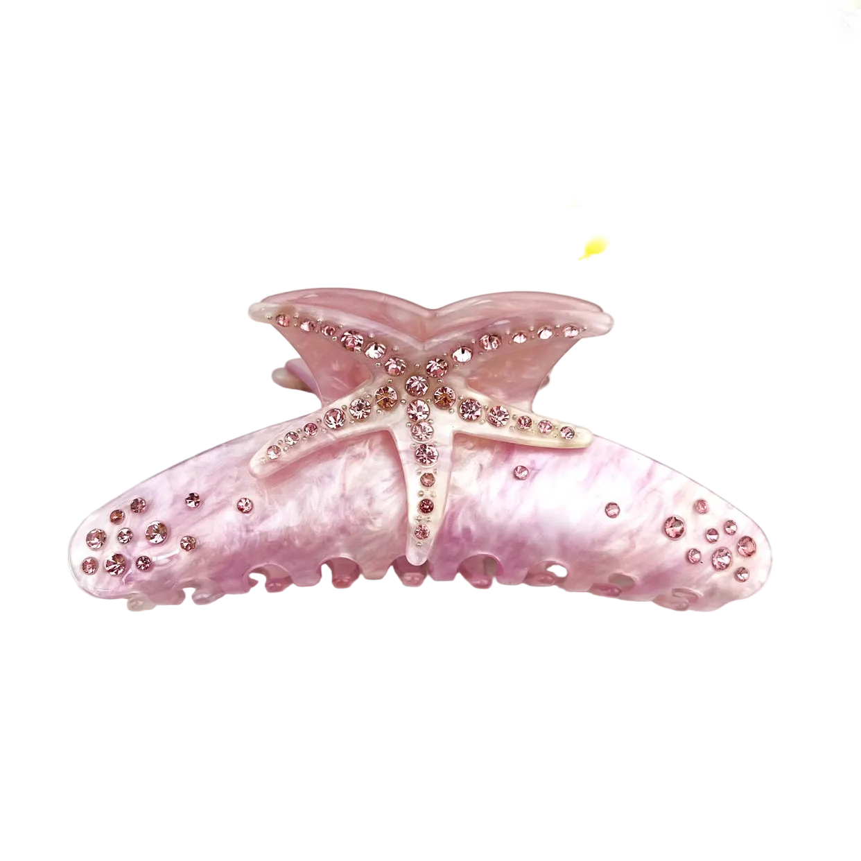 SSR Acetate Rhinestone Starfish Hair Claw Clip