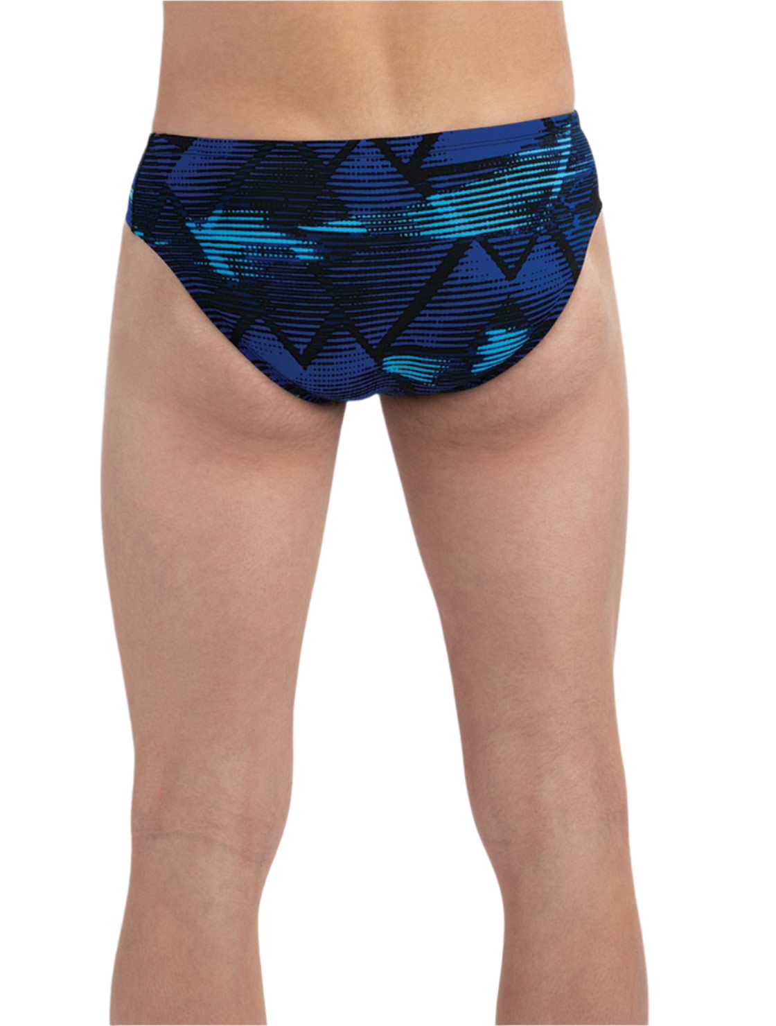 Dolfin Mens Reliance Eclipse All-Over Racer Brief - Blue/ FINAL SALE