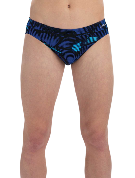 Dolfin Mens Reliance Eclipse All-Over Racer Brief - Blue/ FINAL SALE