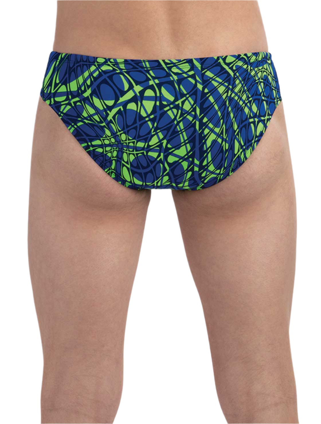 Dolfin Mens Reliance Energy All-Over Racer Brief - Blue/Green