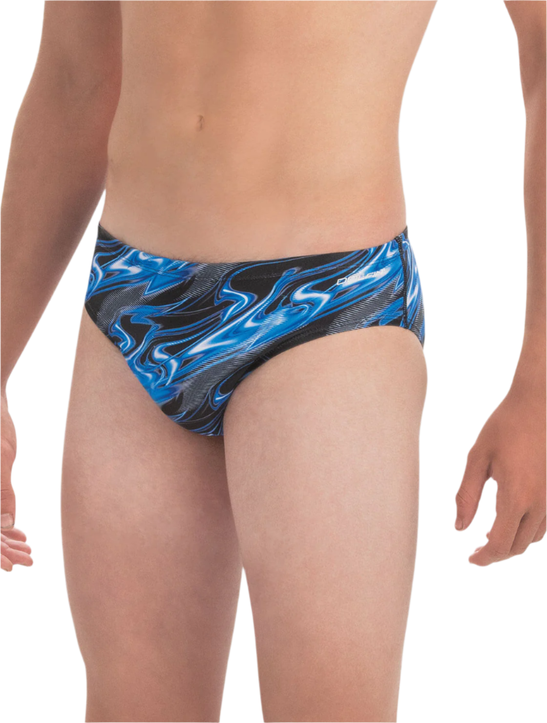 Dolfin Men's Reliance Inferno All-Over Racer Training Brief - Blue/ FINAL SALE