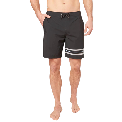 Fair Harbor Ozone Men's Boardshort - Grey Stripe - FINAL SALE