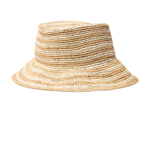 L Space Isadora Bucket Hat - Natural Stripe