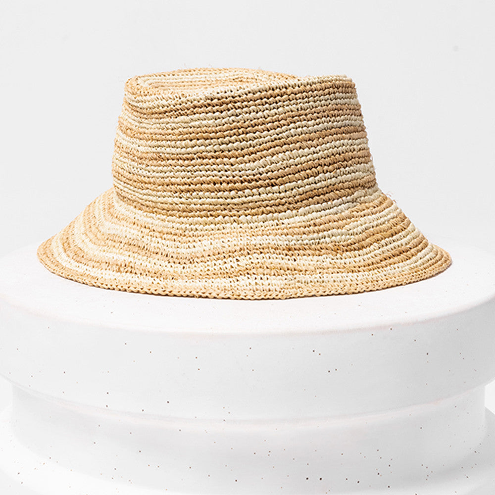 L Space Isadora Bucket Hat - Natural Stripe