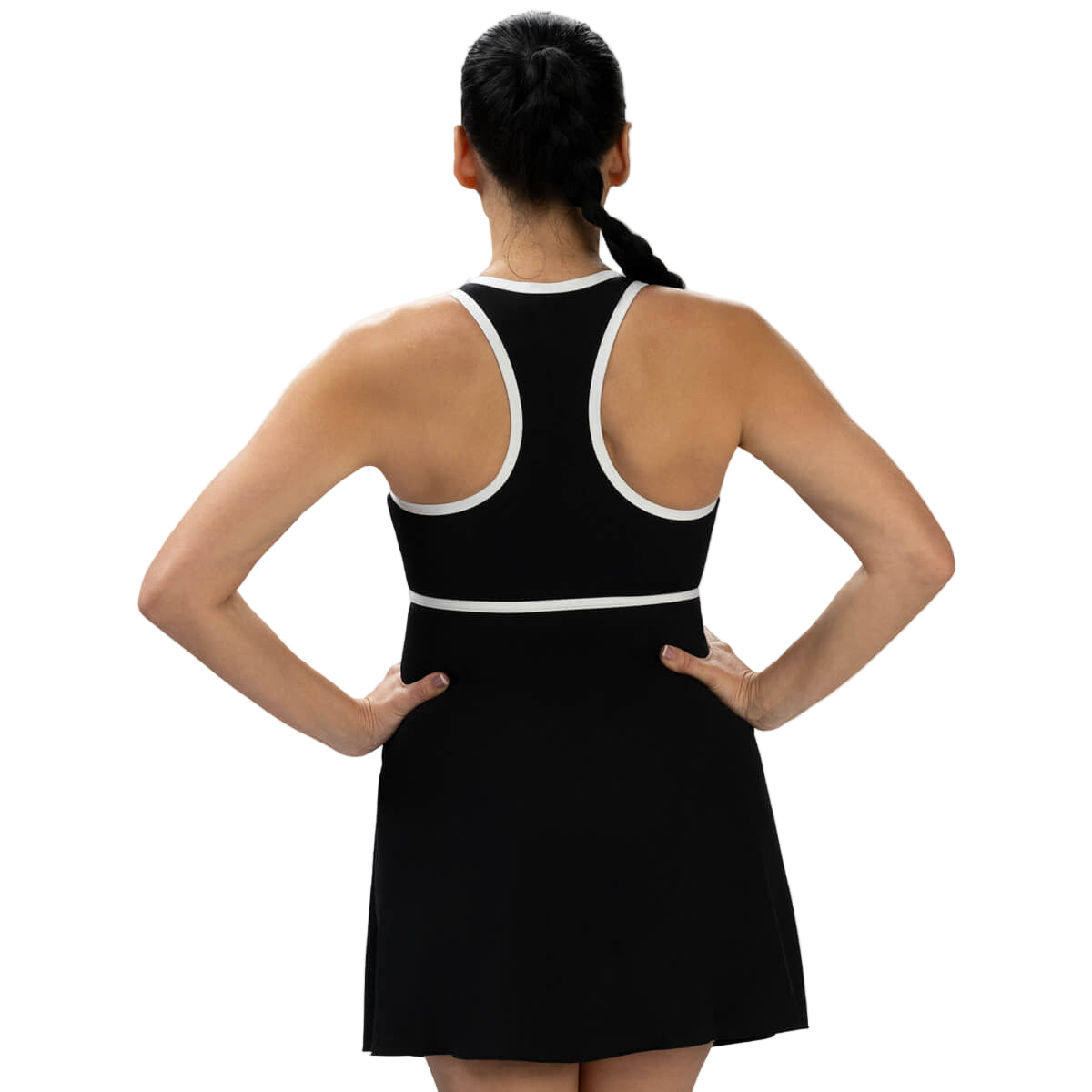 Dolfin Aquashape Zip Front Swimdress - Black