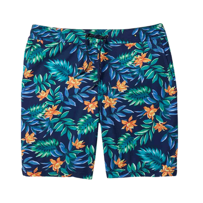 Fair Harbor Ozone Men's Swim Trunk Boardshort - Blue Palms - FINAL SALE