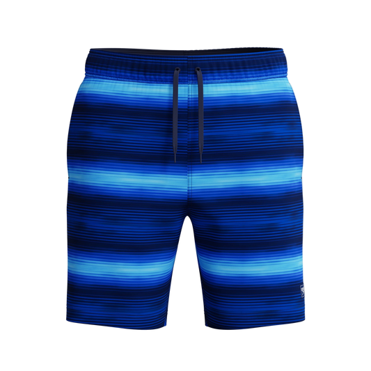 Speedo Men's Redondo Edge Print Volley 18" Swim Trunks - Peacoat/Periwinkle