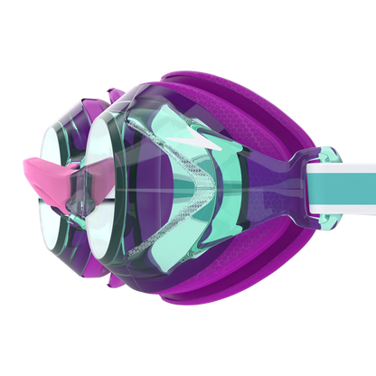 Speedo Jr. Vanquisher 3.0 Kids Performance Swim Goggle - Diva/Jade