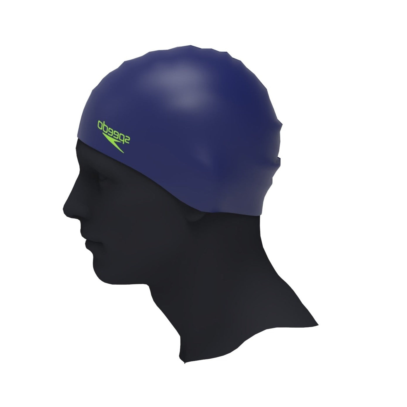 Speedo Silicone Elastomeric Adult Swim Cap - Navy Blue