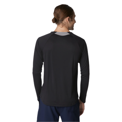 Speedo Men's Long Sleeve Swim Shirt Rashguard - Black