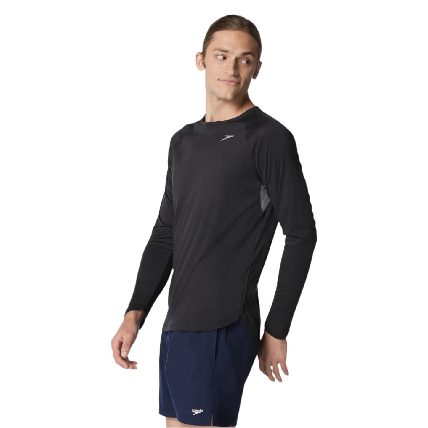 Speedo Baybreeze Long Sleeve Swim Shirt Rashguard - Black