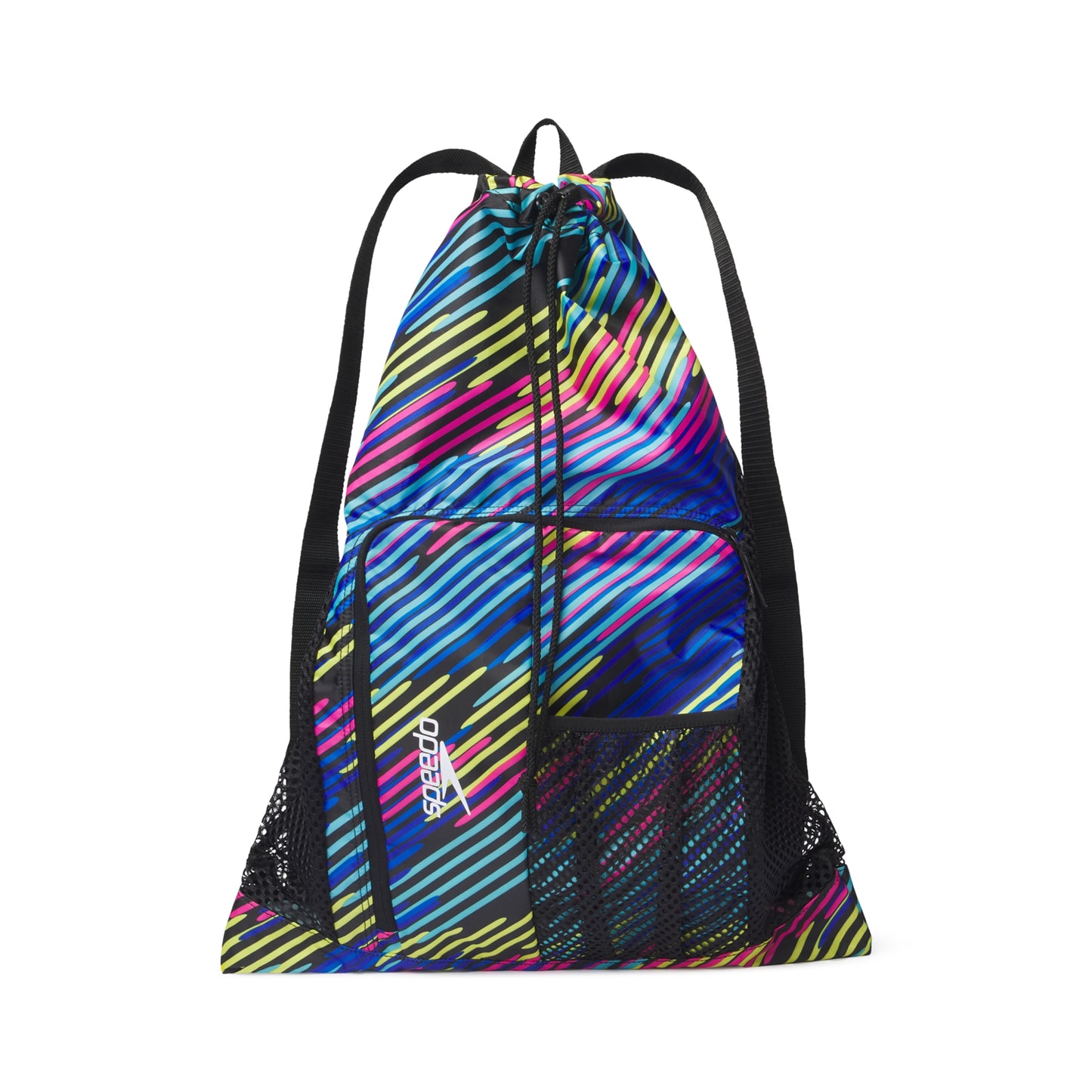 Speedo Deluxe Printed Ventilator Mesh Gear Bag - Black Multi