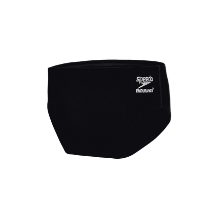 Speedo Endurance Boys Solid Brief Swimsuit - Black