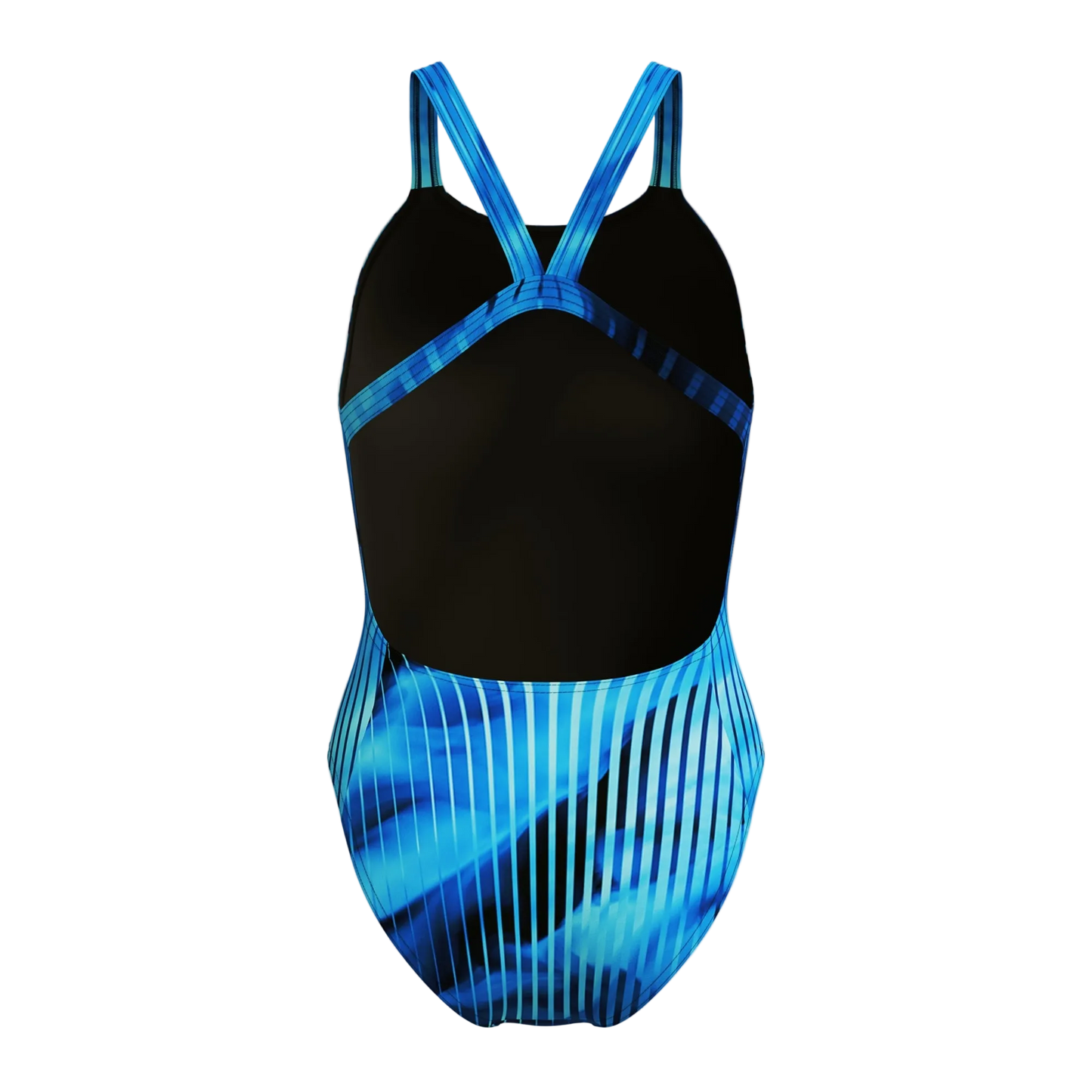 Speedo Women's Leaderback One Piece Swimsuit - Linear Lava Blue