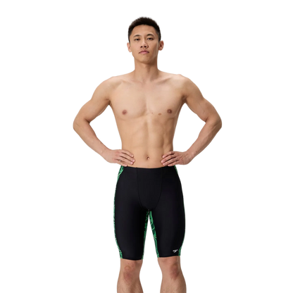 Speedo Mens Jammer Swimsuit - Petal Polygon Green