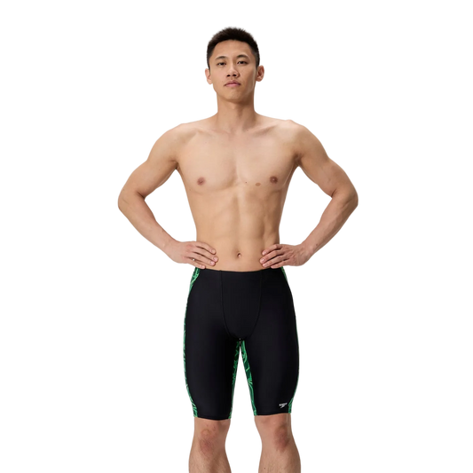 Speedo Mens Jammer Swimsuit - Petal Polygon Green