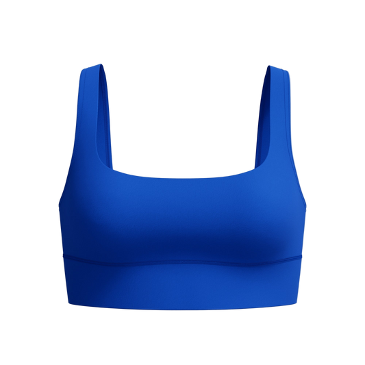 Speedo Solid Square Neck Bikini Top - Sapphire