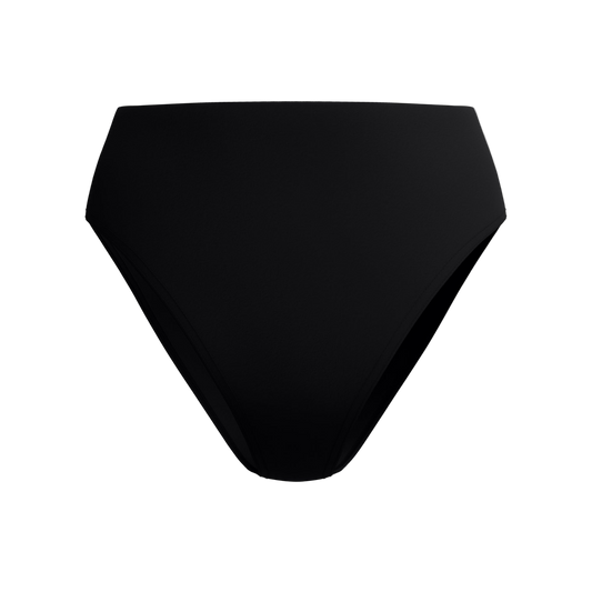 Speedo Solid Cheeky High Waist Bikini Bottom - Anthracite