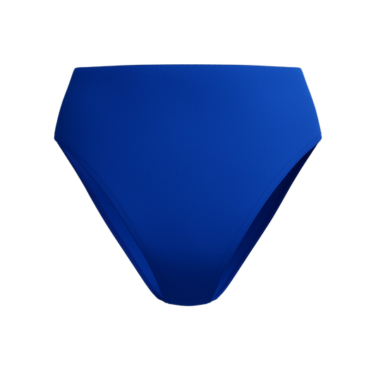 Speedo Solid Cheeky High Waist Bikini Bottom - Sapphire