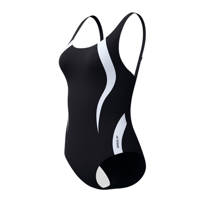 Speedo Quantum Contour One Piece Fitness Swimsuit - Anthracite