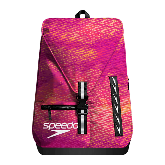 Speedo Printed 35L Team Rucksack Backpack - Opaline Margarita Pink