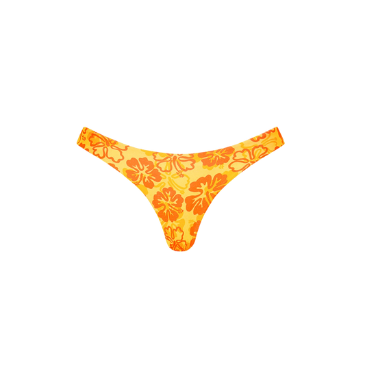 Kulani Kinis Minimal Full Coverage Bikini Bottom - Tangerine Dreams