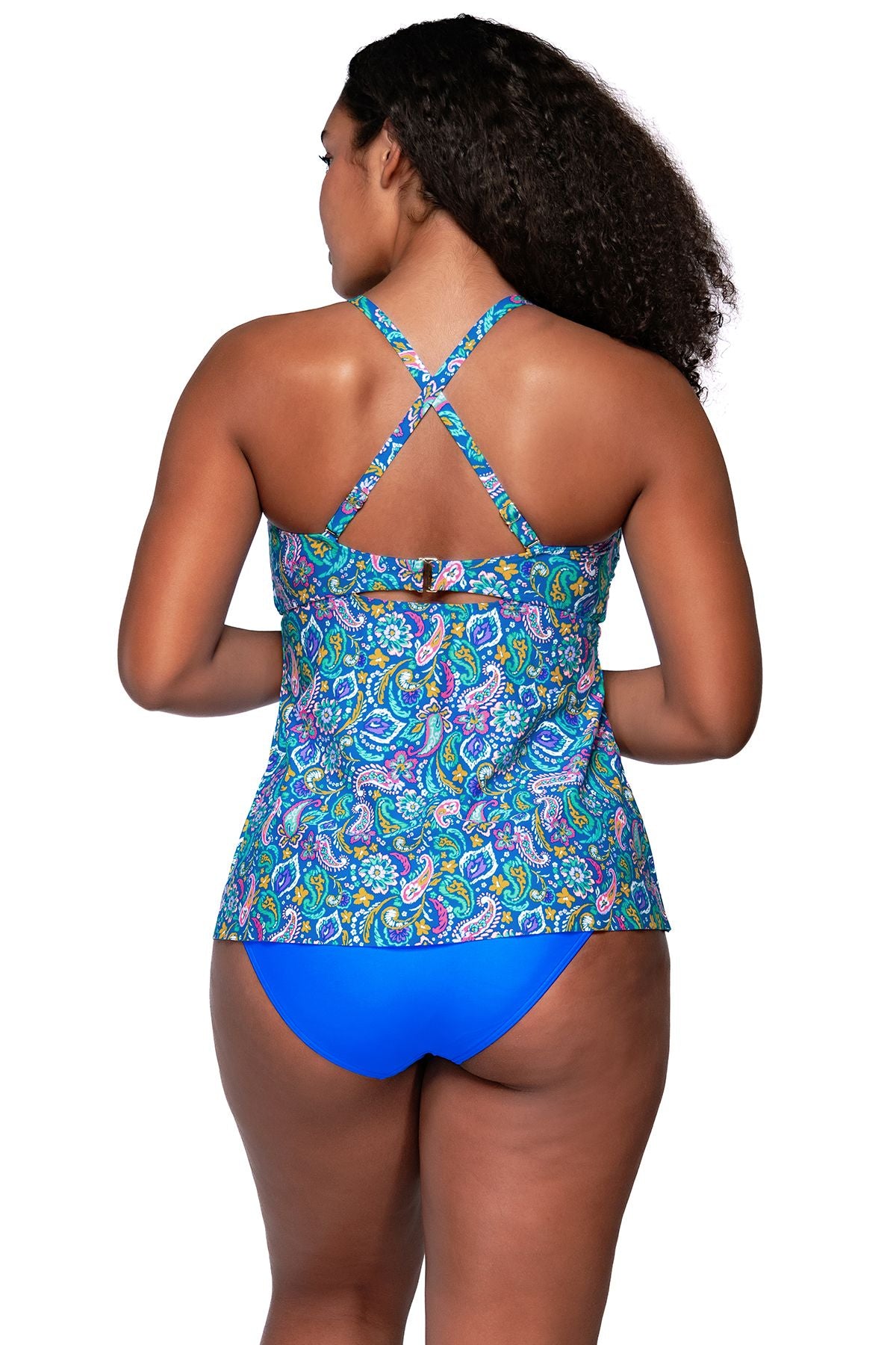 Sunsets Tori Tankini Top - Persian Sky FINAL SALE