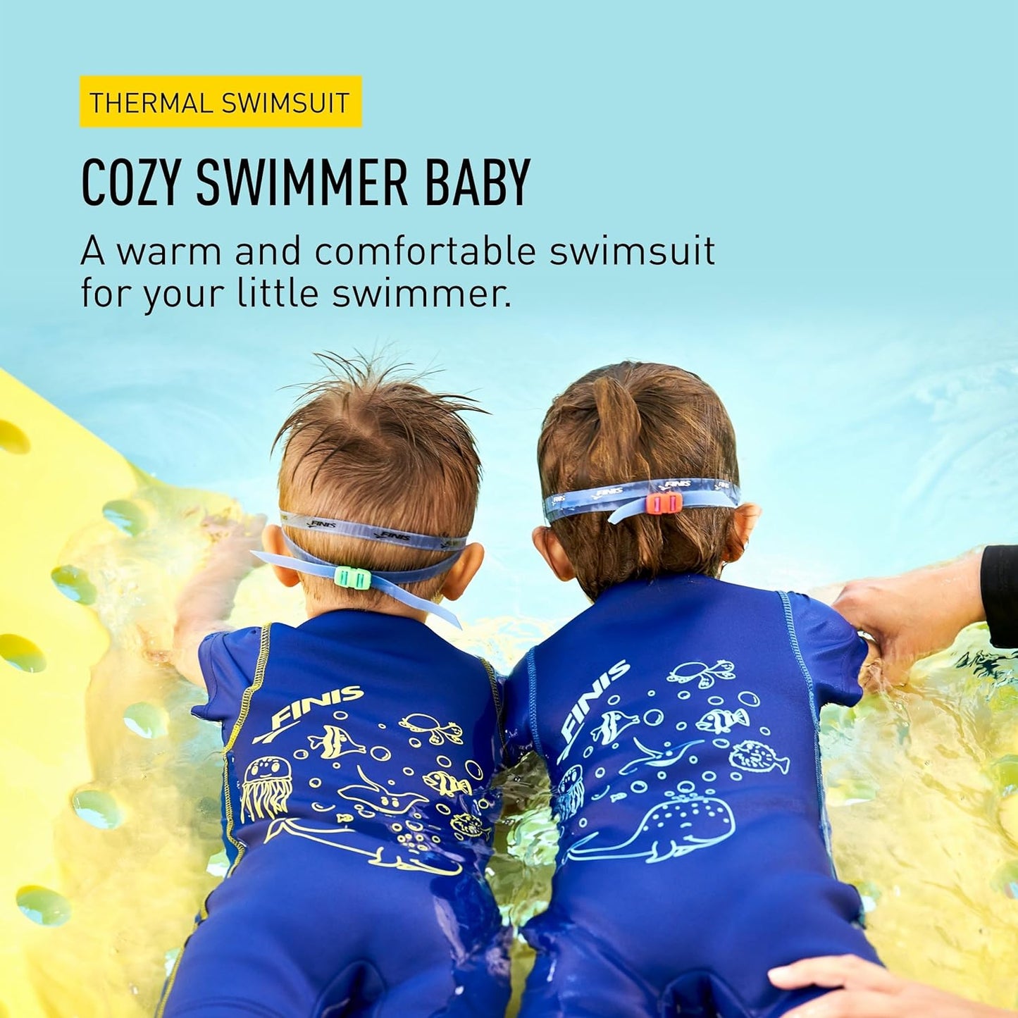 Finis Cozy Swimmer Youth Thermal Swimsuit UPF 50+ - Blue