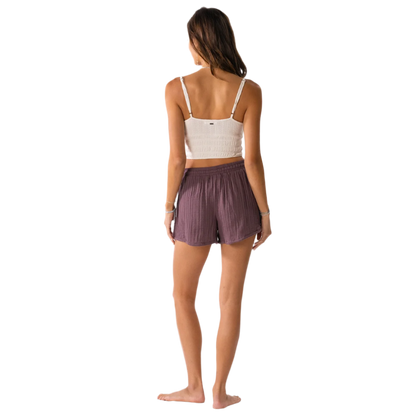 Lotus and Luna Cotton Cabana Shorts - Lunar Sky - FINAL SALE