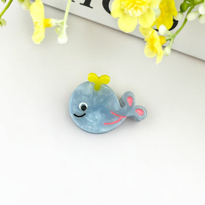 SSR Acetate Mini Blue Whale Claw Clip
