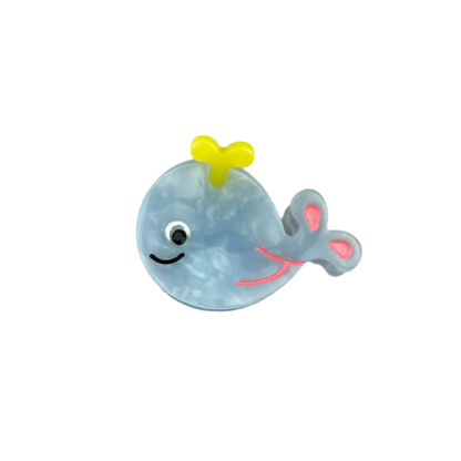 SSR Acetate Mini Blue Whale Claw Clip
