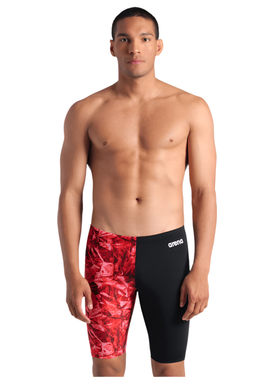 Arena Men's Halftone Jammer - Crackle Red
